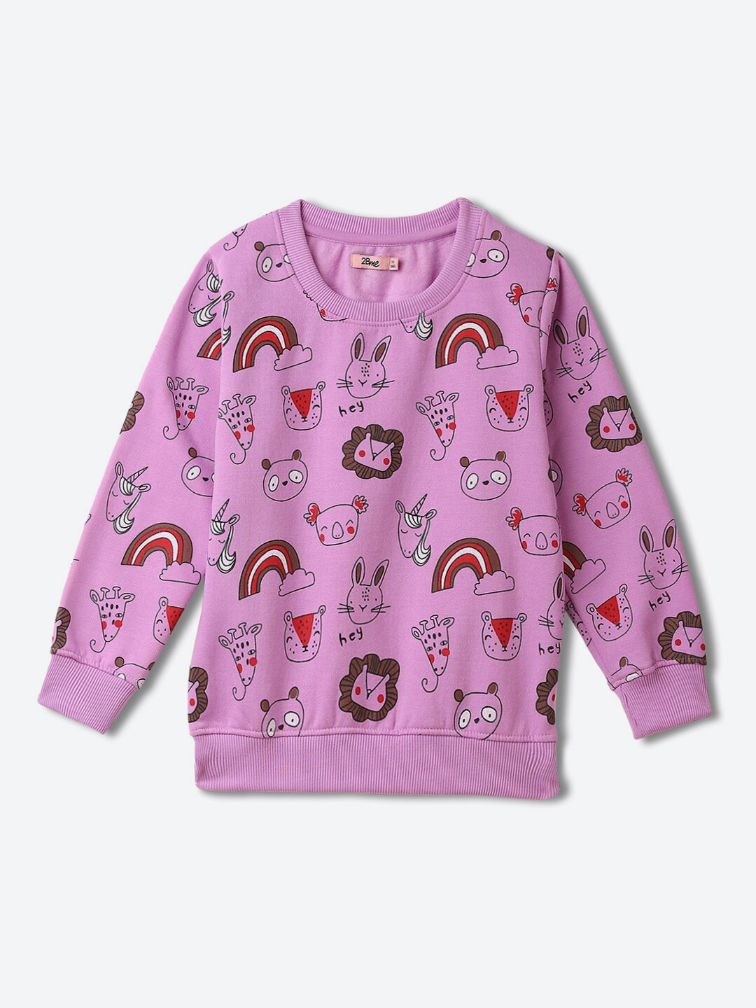 2Bme Girls Graphic Printed Round Neck Long Sleeves Acrylic Pullover Sweatshirt, Lavender
2Bme Girls Graphic Printed Round Neck Long Sleeves Acrylic Pullover Sweatshirt, Lavender