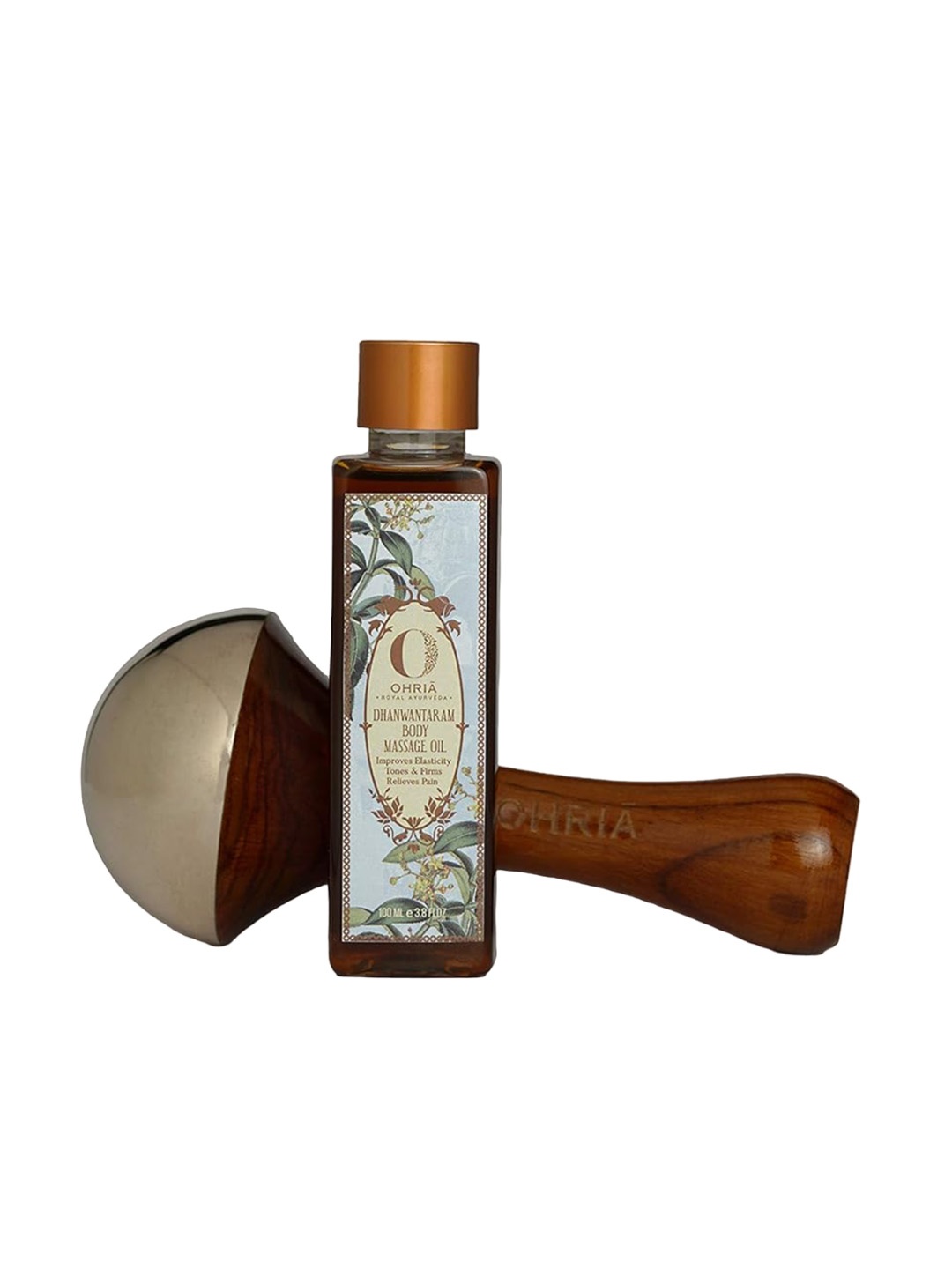 OHRIA AYURVEDA 2-Pcs Dhanwantaram Body Massage Oil & Body Massage Wand Combo, Multi
OHRIA AYURVEDA 2-Pcs Dhanwantaram Body Massage Oil & Body Massage Wand Combo, Multi