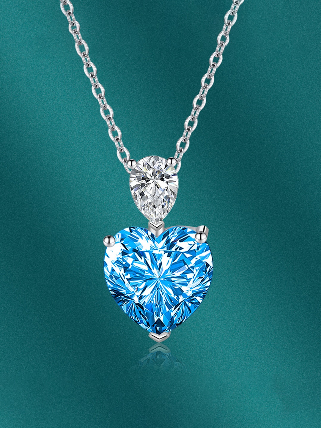 Designs & You Silver Plated Cubic Zirconia Stone Studded Heart Shape Pendant With Chain
Designs & You Silver Plated Cubic Zirconia Stone Studded Heart Shape Pendant With Chain