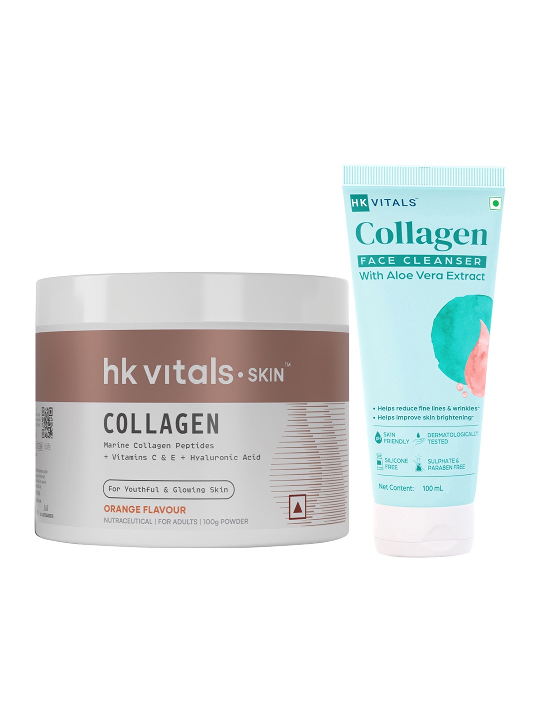 HK VITALS Set Of 2 Skin Radiance Collagen - Orange - 100g & Collagen Face Cleanser - 100ml
HK VITALS Set Of 2 Skin Radiance Collagen - Orange - 100g & Collagen Face Cleanser - 100ml