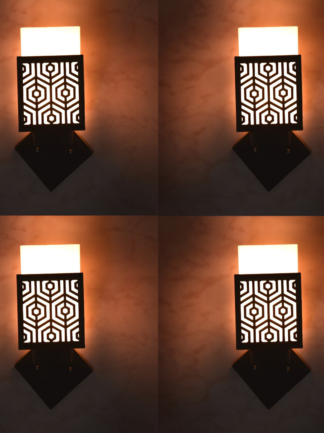 Afast Brown & White 4 Pieces Textured Wooden Traditional Square Shaped Wall Lamps
Afast Brown & White 4 Pieces Textured Wooden Traditional Square Shaped Wall Lamps