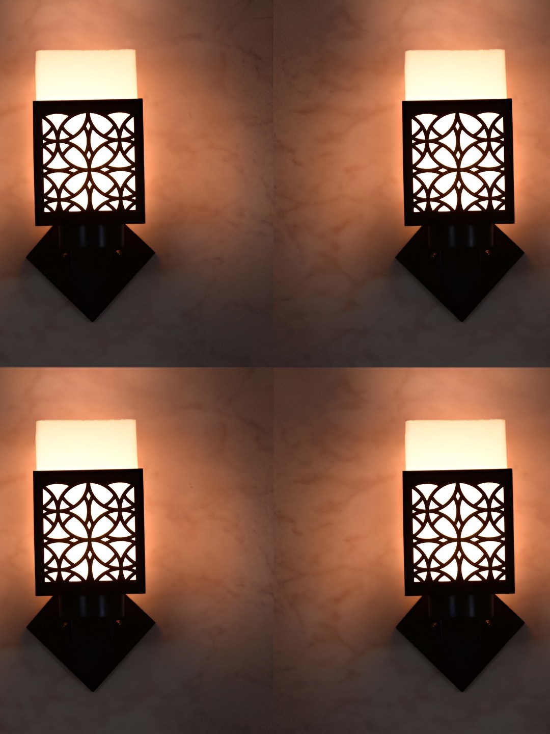 Afast White & Black 4 Pieces Textured Contemporary Wood Square Shaped Wall Lamps
Afast White & Black 4 Pieces Textured Contemporary Wood Square Shaped Wall Lamps