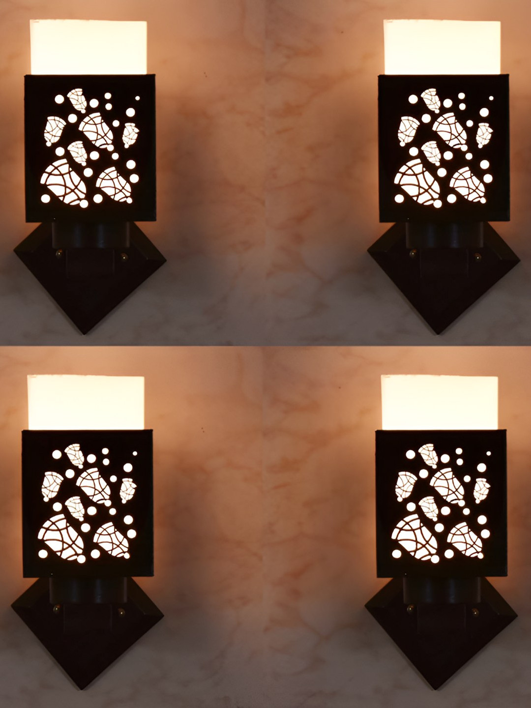 Afast Black & White 4Pcs Wooden textured Square Shaped Wall Lamp
Afast Black & White 4Pcs Wooden textured Square Shaped Wall Lamp