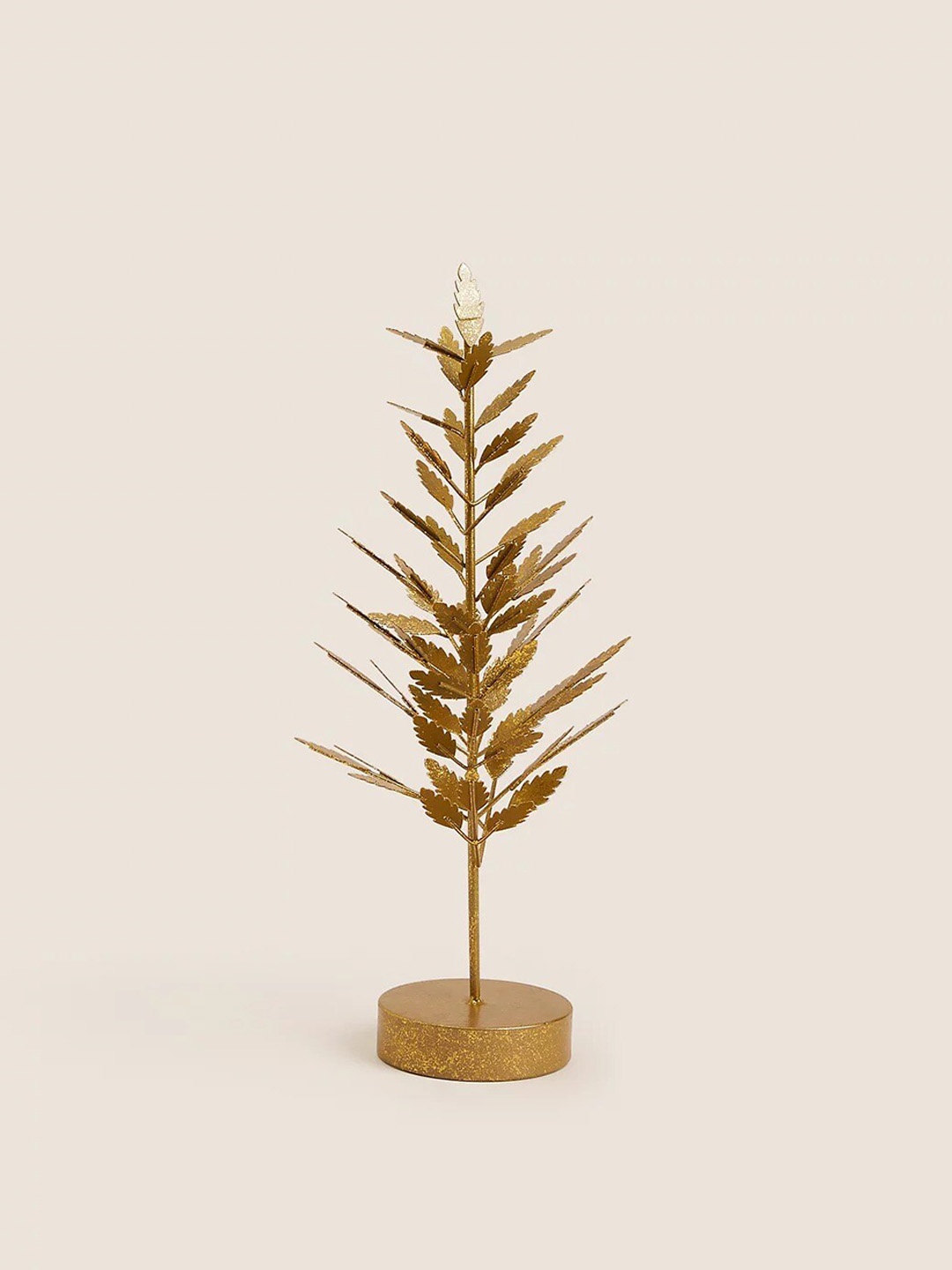 Marks & Spencer Gold-toned Wire Leaf Tree Decoration