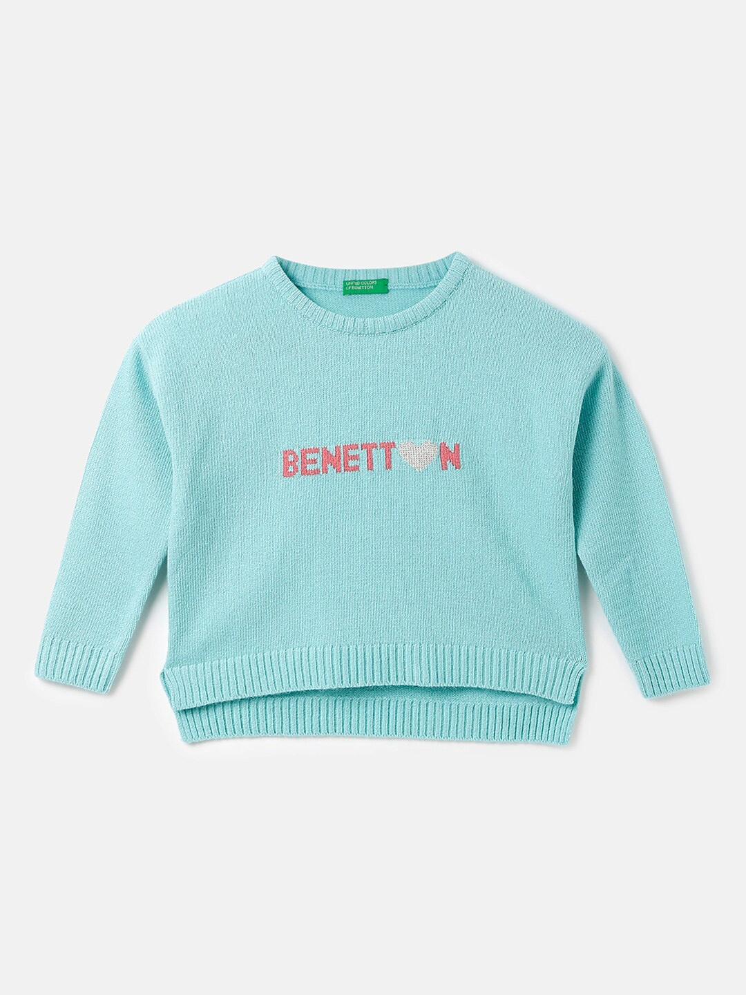 United Colors of Benetton Girls Typography Printed Wool Boxy Fit Pullover Sweater, Blue
United Colors of Benetton Girls Typography Printed Wool Boxy Fit Pullover Sweater, Blue