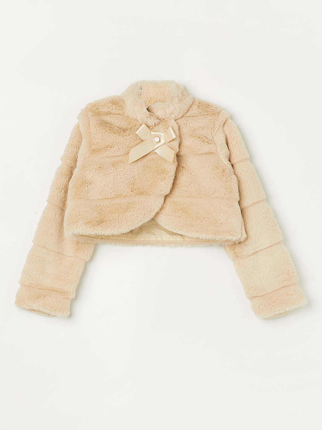 Fame Forever by Lifestyle Girls Mandarin Collar Long Sleeves Fur Tailored Jacket, Beige
Fame Forever by Lifestyle Girls Mandarin Collar Long Sleeves Fur Tailored Jacket, Beige