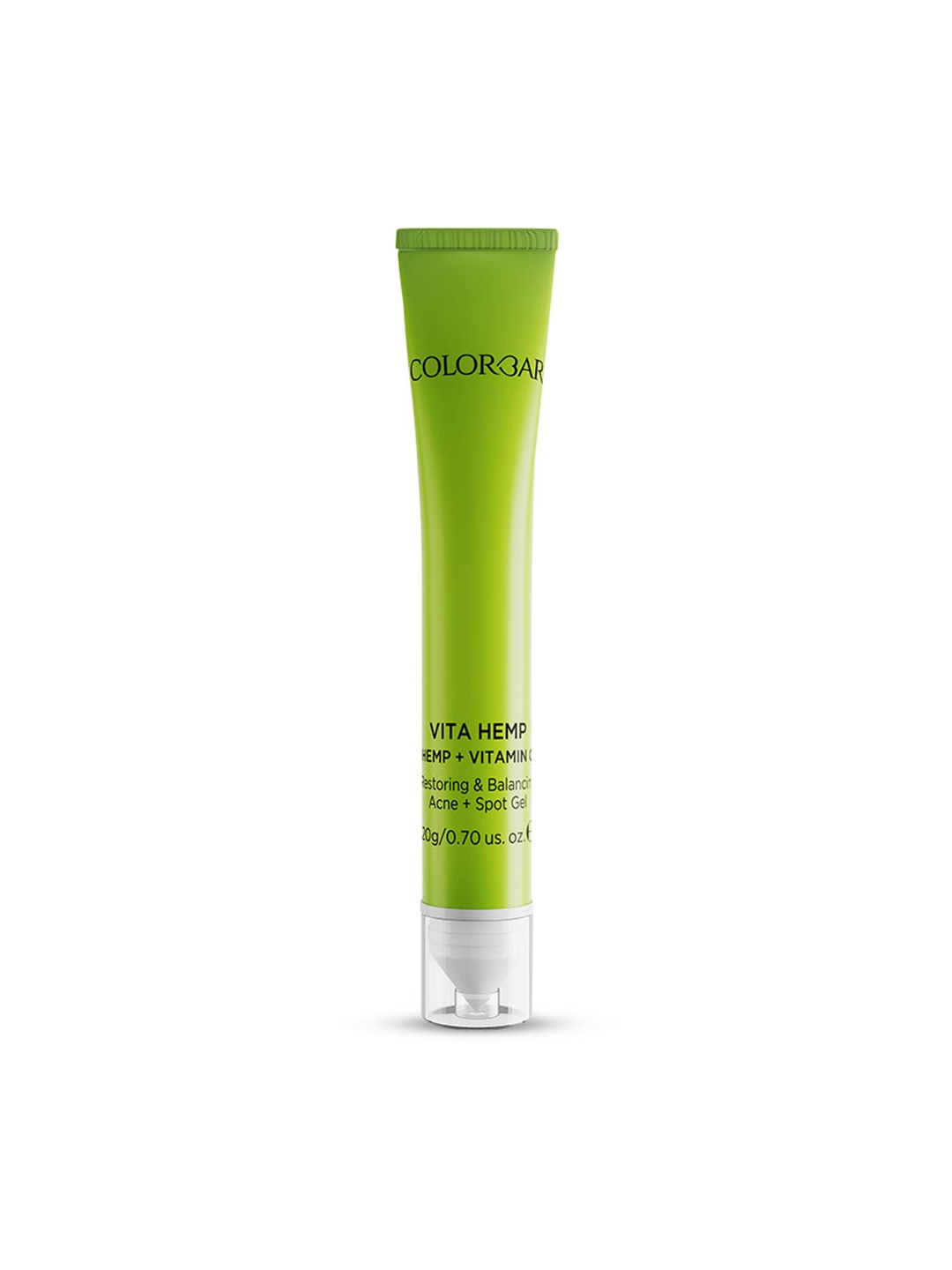 Colorbar Vita Hemp Restoring & Balancing Anti-Acne Spot Gel with Hemp & Vitamin C - 20 g, Green
Colorbar Vita Hemp Restoring & Balancing Anti-Acne Spot Gel with Hemp & Vitamin C - 20 g, Green