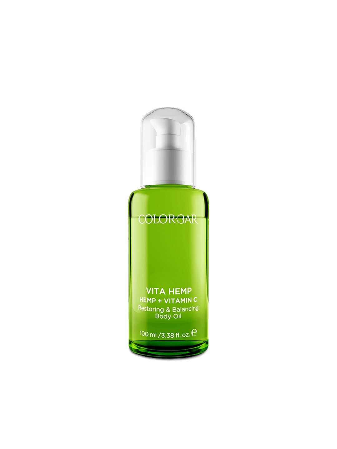 Colorbar Vita Hemp Restoring & Balancing Body Oil with Hemp & Vitamin C - 100 ml, Green
Colorbar Vita Hemp Restoring & Balancing Body Oil with Hemp & Vitamin C - 100 ml, Green