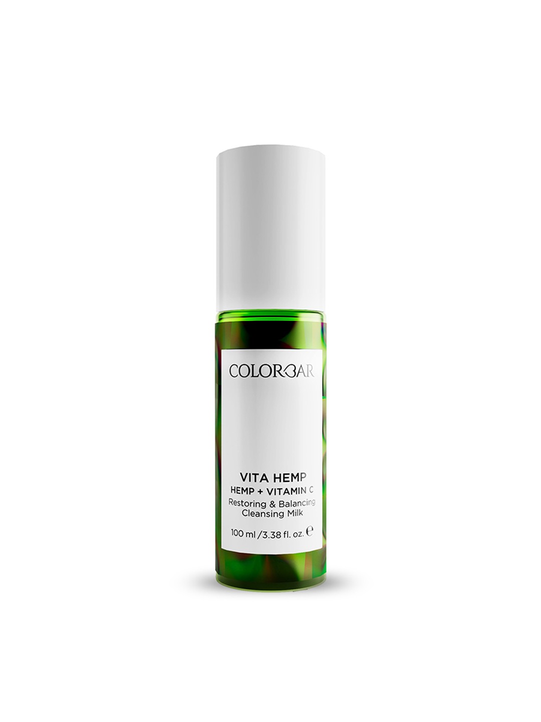 Colorbar Vita Hemp Restoring & Balancing Cleansing Milk with Vitamin C & Hemp - 100 ml, Green
Colorbar Vita Hemp Restoring & Balancing Cleansing Milk with Vitamin C & Hemp - 100 ml, Green