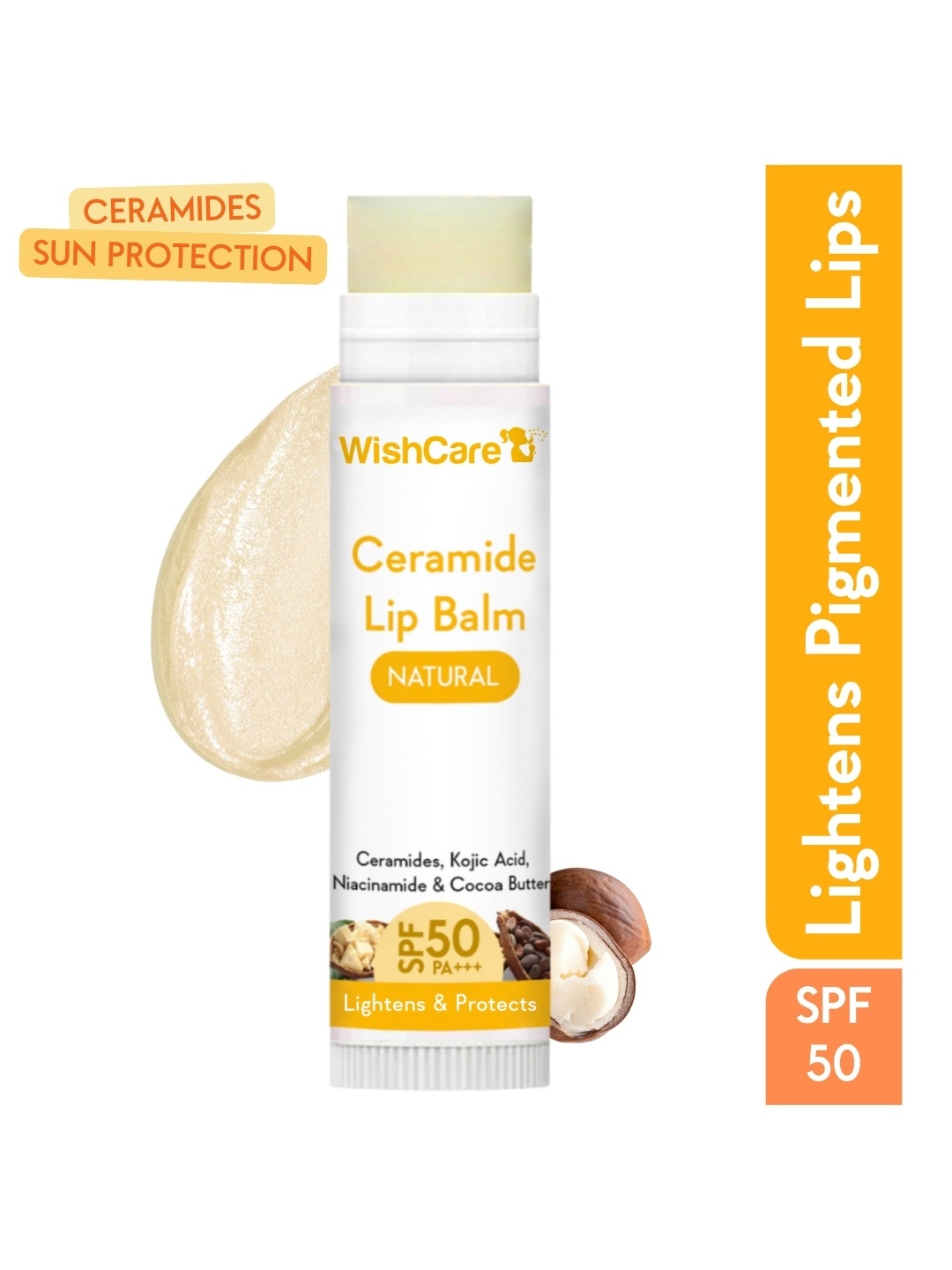 WishCare Ceramide Lip Balm with SPF50 PA+++ For Lip Lightening - 5g - Natural 2, Off white
WishCare Ceramide Lip Balm with SPF50 PA+++ For Lip Lightening - 5g - Natural 2, Off white