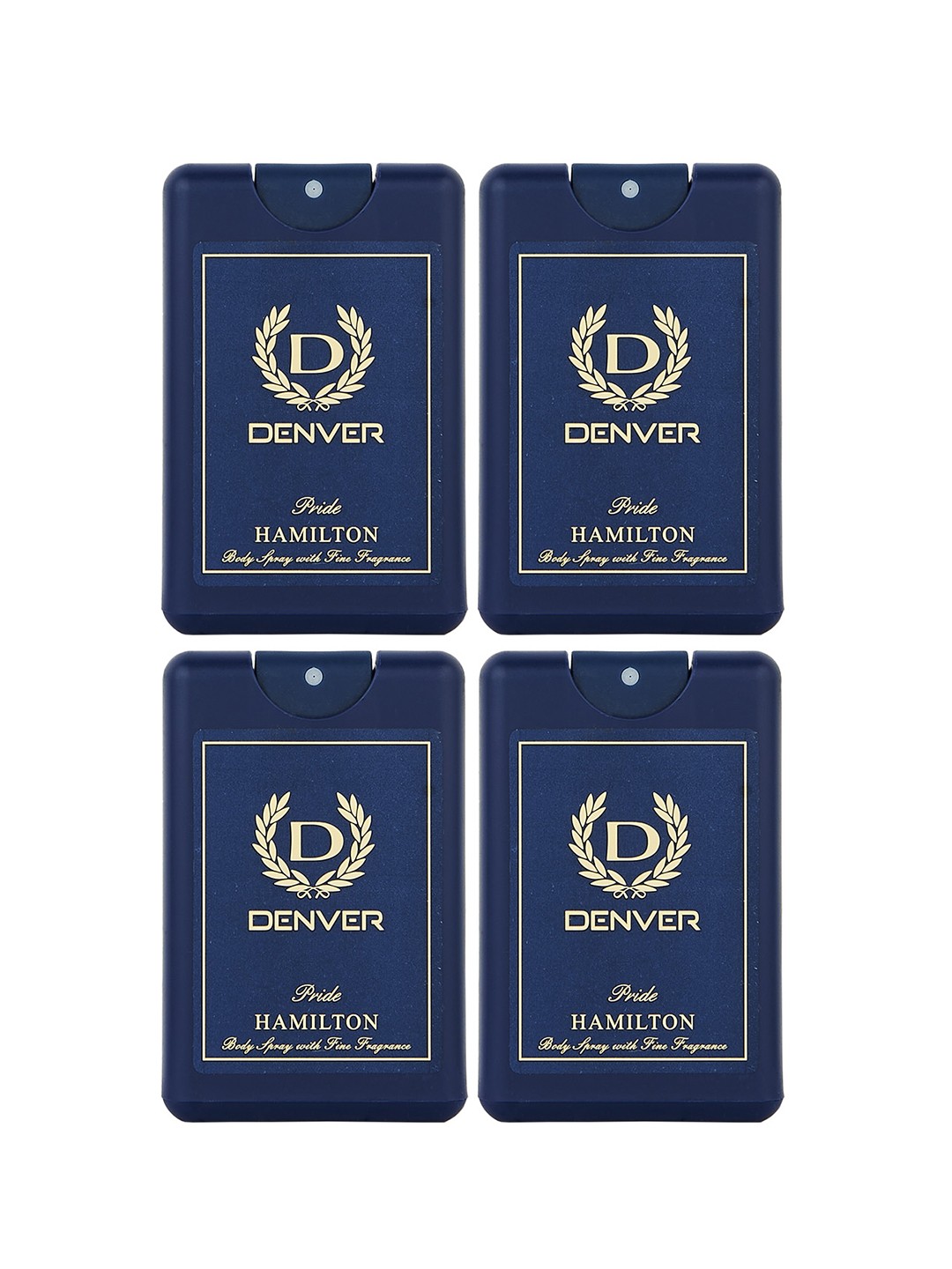 Denver Men Set Of 4 Hamilton Pride Fine Fragrance Long Lasting Pocket Perfume - 18ml Each, Blue
Denver Men Set Of 4 Hamilton Pride Fine Fragrance Long Lasting Pocket Perfume - 18ml Each, Blue