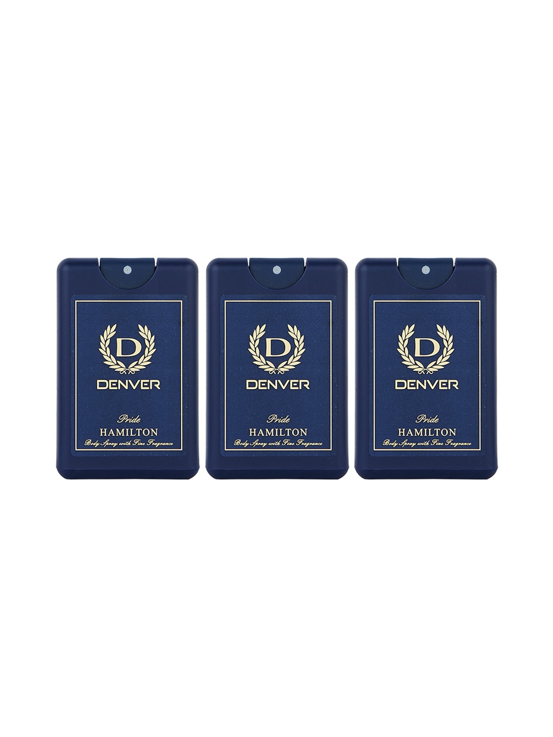 Denver Men Set Of 3 Hamilton Pride Fine Fragrance Long Lasting Pocket Perfume - 18ml Each, Blue
Denver Men Set Of 3 Hamilton Pride Fine Fragrance Long Lasting Pocket Perfume - 18ml Each, Blue