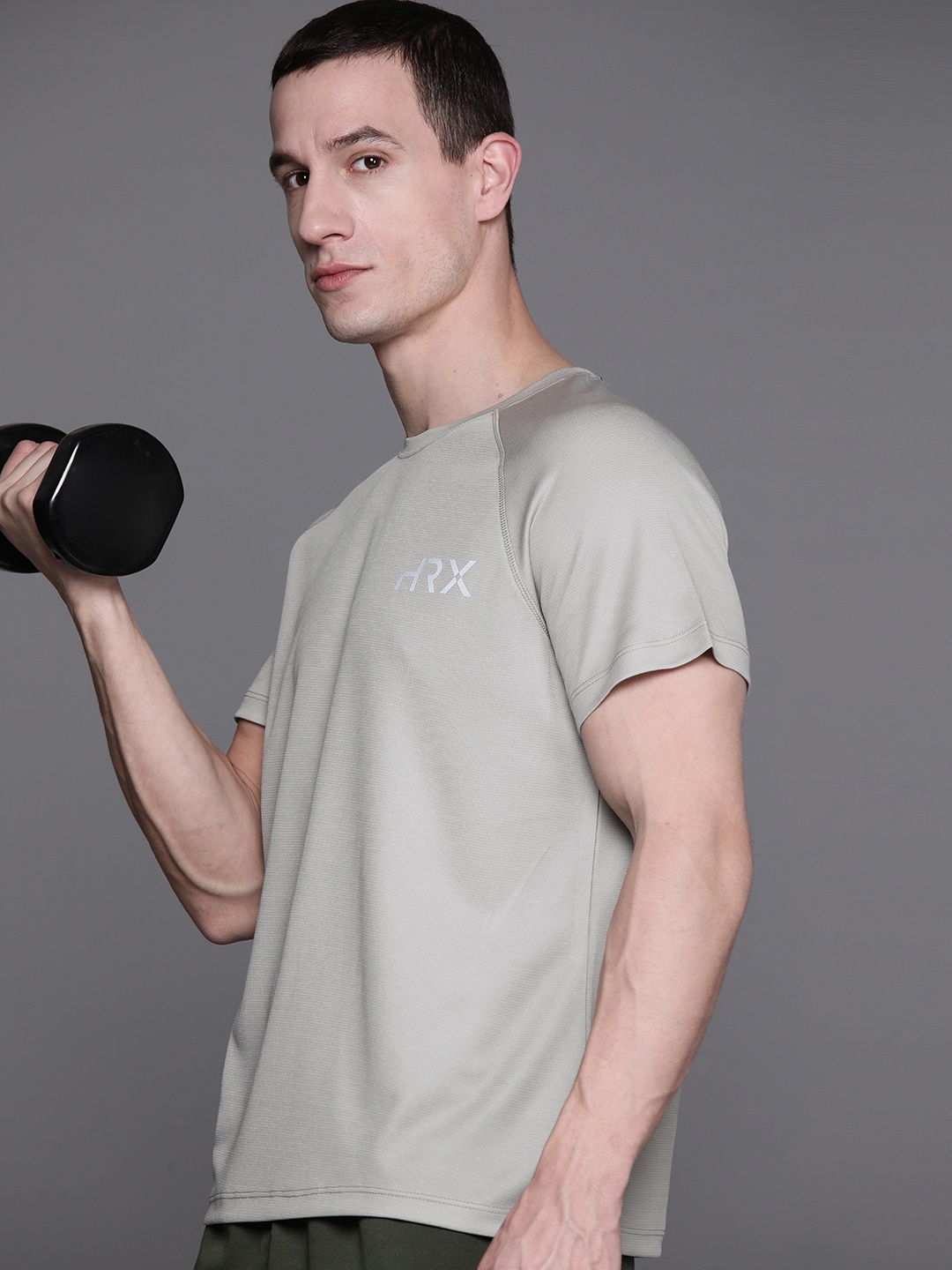 HRX by Hrithik Roshan Men Brand Logo Printed Raglan Sleeves Rapid-Dry Sports T-shirt, Grey
HRX by Hrithik Roshan Men Brand Logo Printed Raglan Sleeves Rapid-Dry Sports T-shirt, Grey