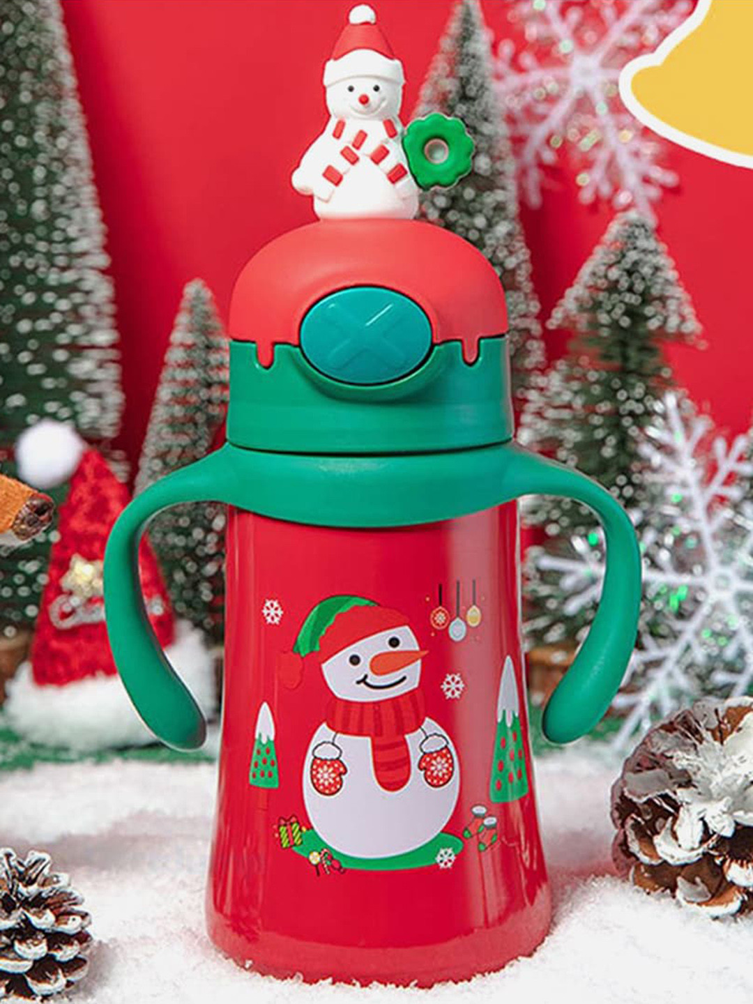 Little Surprise Box LLP 3D Snowman Head Christmas Stainless Steel Water Bottle 360 ml, Red
Little Surprise Box LLP 3D Snowman Head Christmas Stainless Steel Water Bottle 360 ml, Red