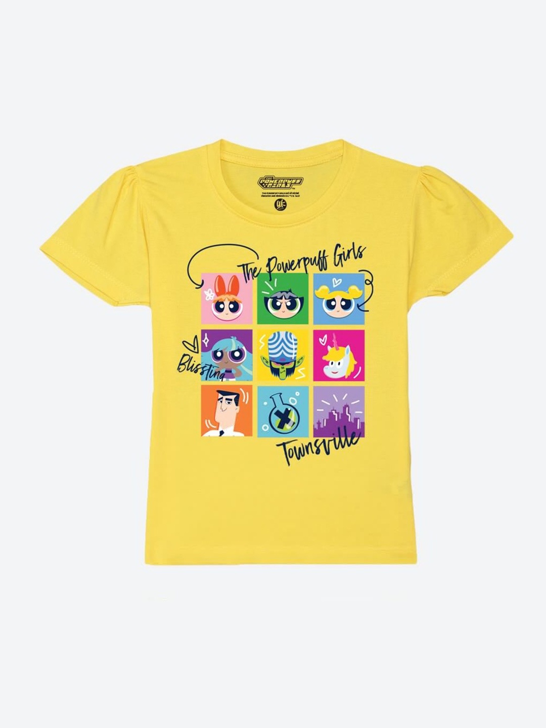 YK Warner Bros Girls Powerpuff Girls Printed Puff Sleeves Pure Cotton T-shirt, Yellow
YK Warner Bros Girls Powerpuff Girls Printed Puff Sleeves Pure Cotton T-shirt, Yellow