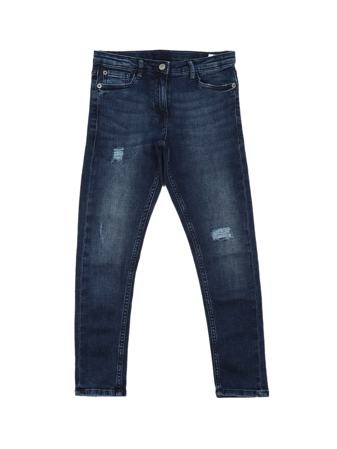 Peter England Boys Mildly Distressed Mid-Rise Skinny Fit Stretchable Jeans, Navy blue
Peter England Boys Mildly Distressed Mid-Rise Skinny Fit Stretchable Jeans, Navy blue