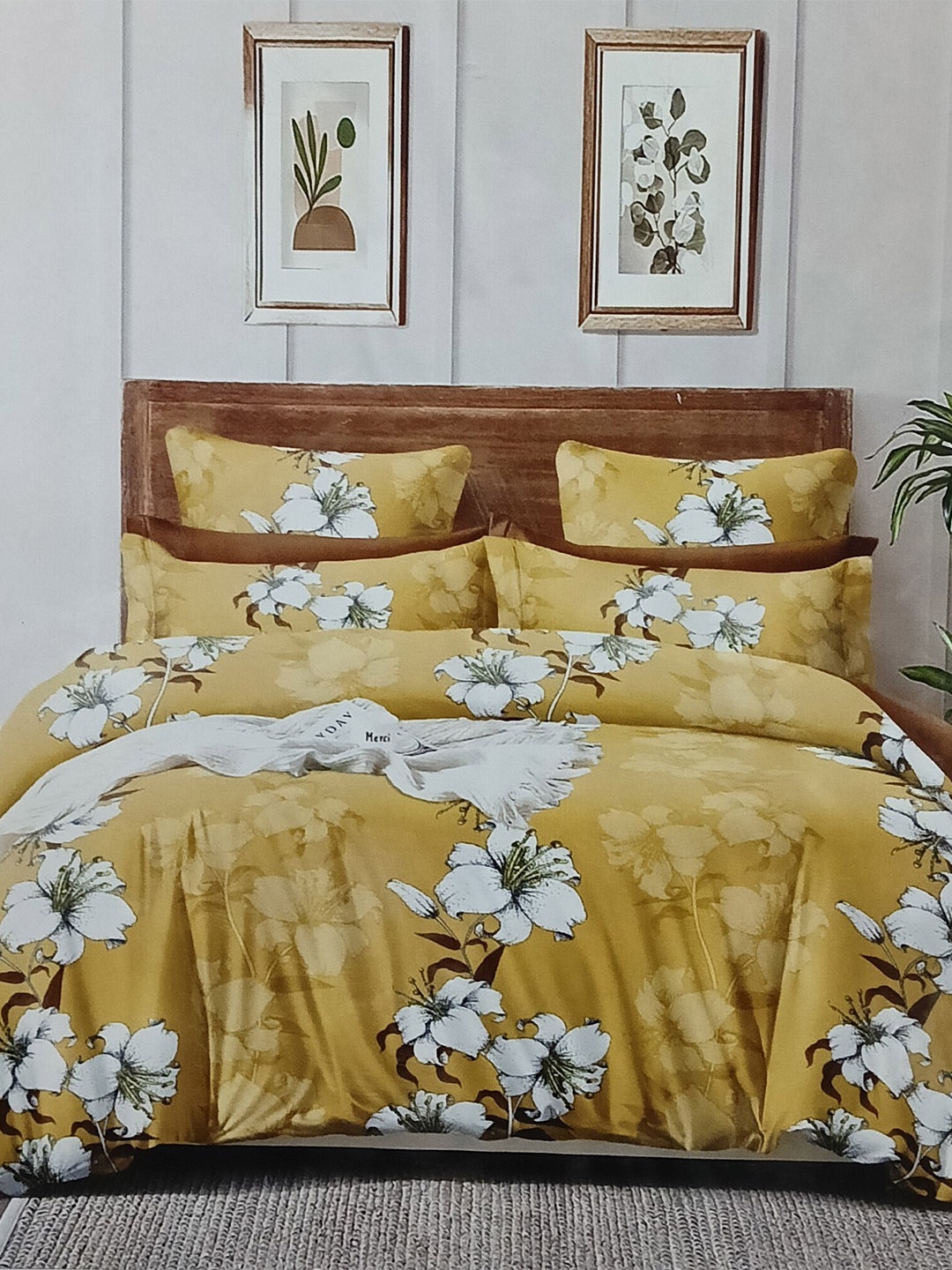 Signature Yellow & White Floral Microfiber 144 TC Queen Bedsheet with 2 Pillow Covers
Signature Yellow & White Floral Microfiber 144 TC Queen Bedsheet with 2 Pillow Covers