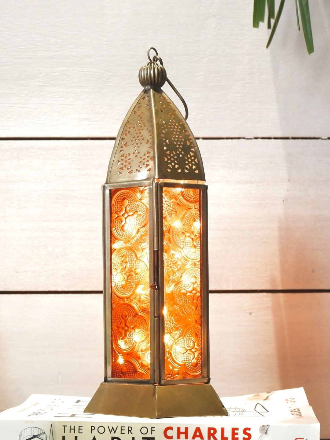 BEHOMA Orange & Beige Lantern Table Lamp 
BEHOMA Orange & Beige Lantern Table Lamp