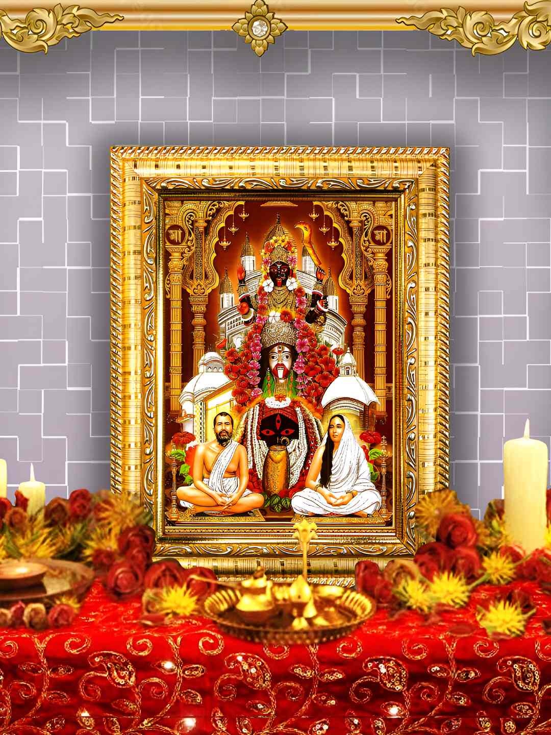 Hawai Gold Toned & Red Shree Ramkrishna Paramhans Maa Sarada Wooden Wall Photo Frames
Hawai Gold Toned & Red Shree Ramkrishna Paramhans Maa Sarada Wooden Wall Photo Frames