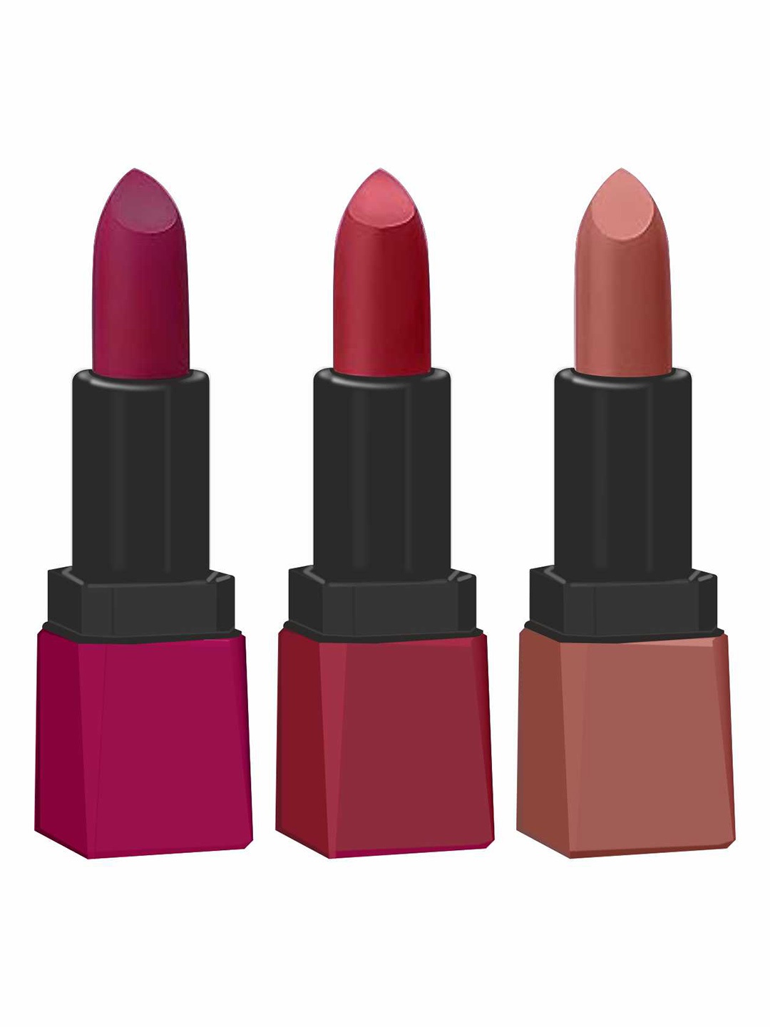 krayons Set Of 3 Intense Matte Velvet Touche Waterproof & Long Lasting Lipsticks, Pink
krayons Set Of 3 Intense Matte Velvet Touche Waterproof & Long Lasting Lipsticks, Pink