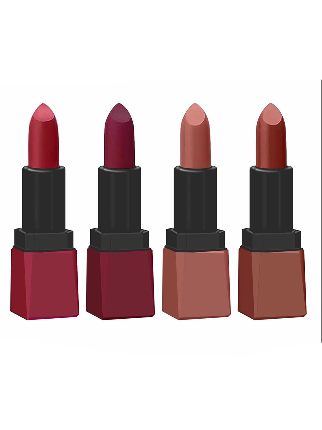 krayons Set Of 4 Intense Matte Velvet Touche Waterproof & Long Lasting Lipsticks, Red
krayons Set Of 4 Intense Matte Velvet Touche Waterproof & Long Lasting Lipsticks, Red