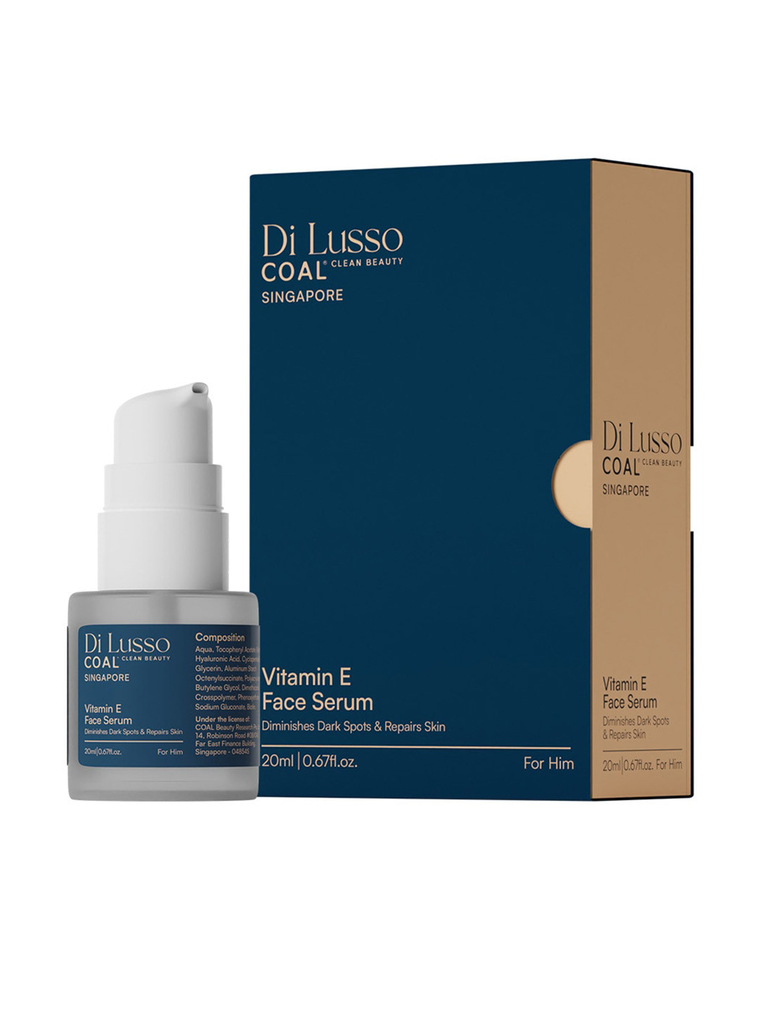 COAL CLEAN BEAUTY Men Vitamin E Face Serum - Diminishes Dark Spots & Repairs Skin - 20ml, Blue
COAL CLEAN BEAUTY Men Vitamin E Face Serum - Diminishes Dark Spots & Repairs Skin - 20ml, Blue