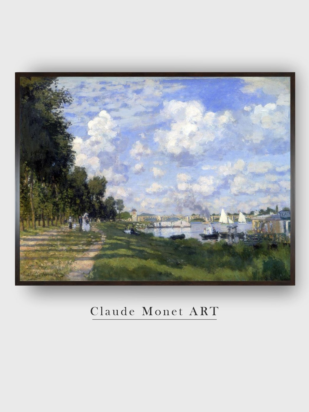 The Art House Blue & Green Marina At Argenteuil Wooden Floral Painted Canvas Wall Art
The Art House Blue & Green Marina At Argenteuil Wooden Floral Painted Canvas Wall Art