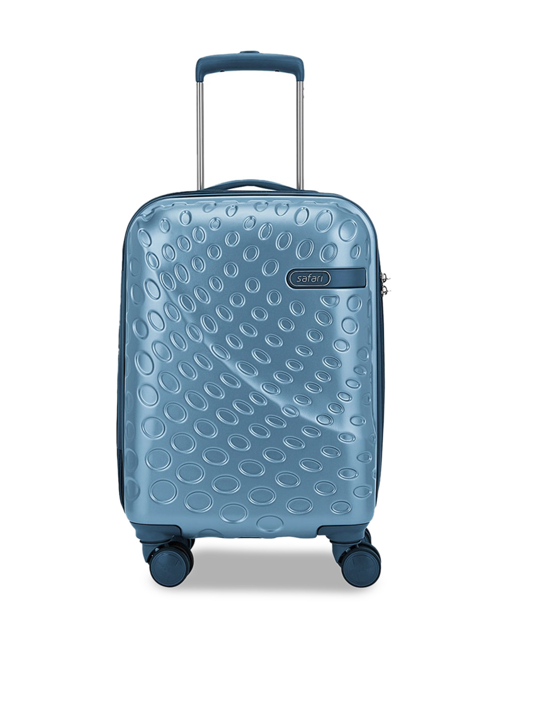 Safari Orbit Hard Case Telescopic Handle Light Weight Water Resistance Small Cabin Trolley Bag, Blue 
Safari Orbit Hard Case Telescopic Handle Light Weight Water Resistance Small Cabin Trolley Bag, Blue