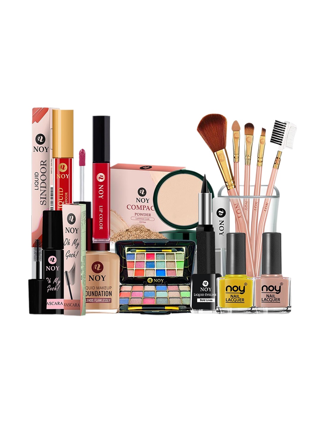 NOY 15Pcs Essence Makeup Combo- For Effortless Beauty In Any Weather - Combo No. 600, Yellow
NOY 15Pcs Essence Makeup Combo- For Effortless Beauty In Any Weather - Combo No. 600, Yellow