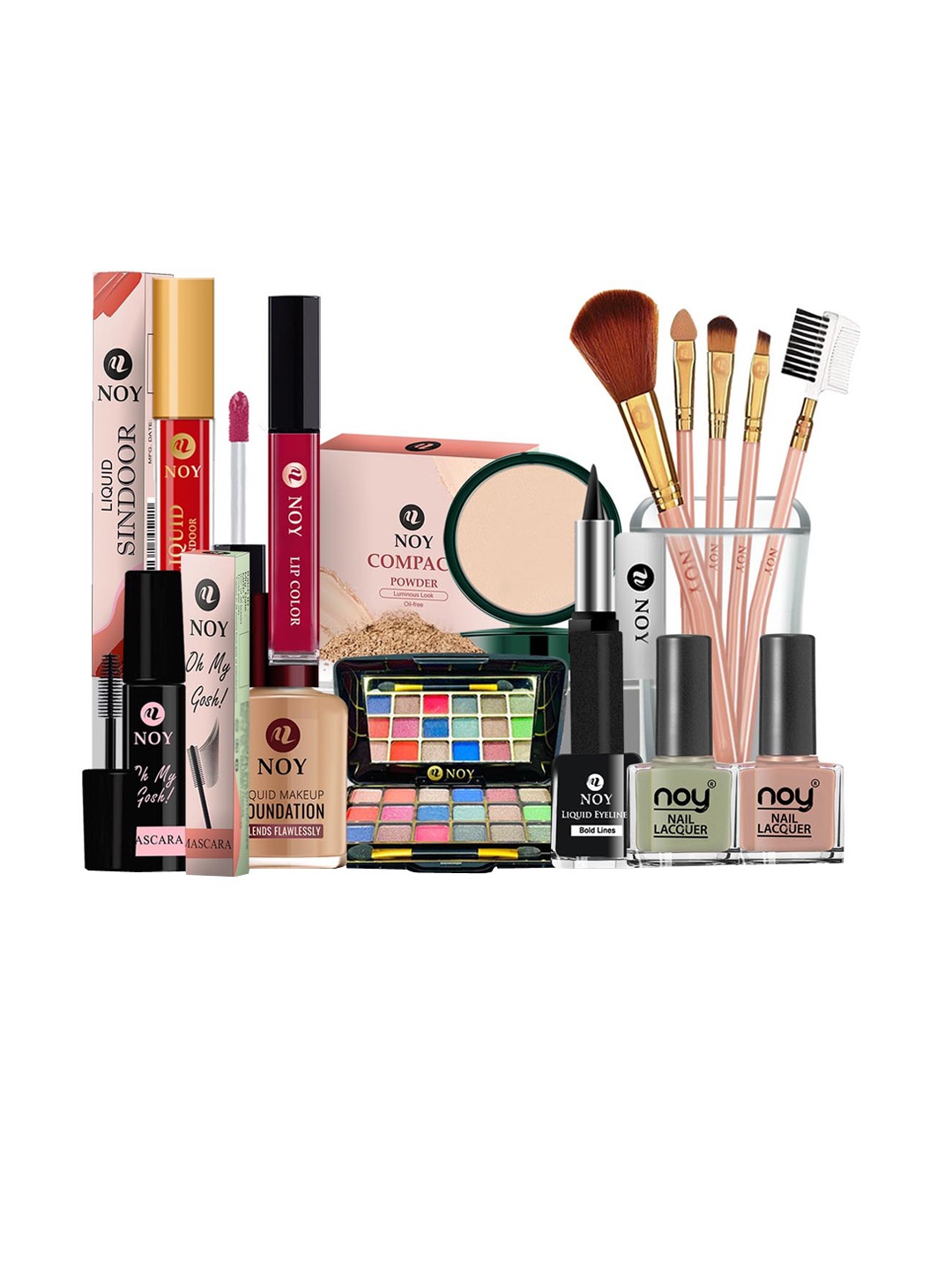 NOY Set Of 15 Essence Makeup Combo - Effortless Beauty Captured In Harmony - 743, Green
NOY Set Of 15 Essence Makeup Combo - Effortless Beauty Captured In Harmony - 743, Green