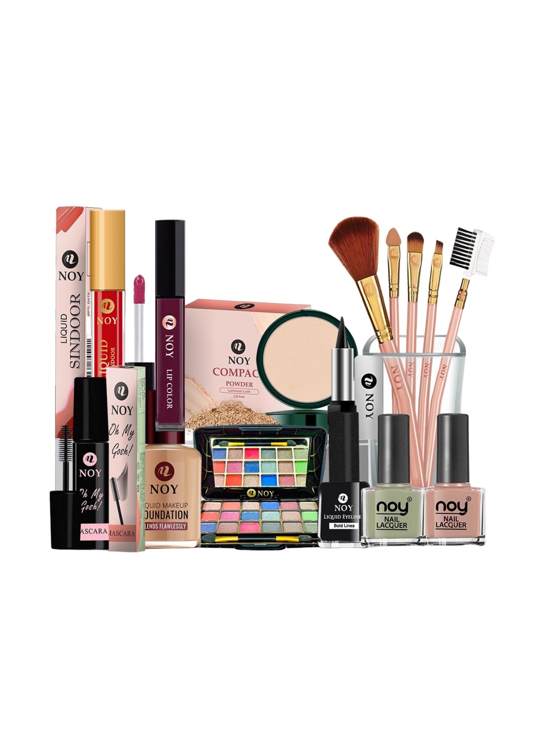 NOY 15Pcs Divine Makeup Combo- For Heavenly Beauty In Perfect Pairing - Combo No. 741, Green
NOY 15Pcs Divine Makeup Combo- For Heavenly Beauty In Perfect Pairing - Combo No. 741, Green