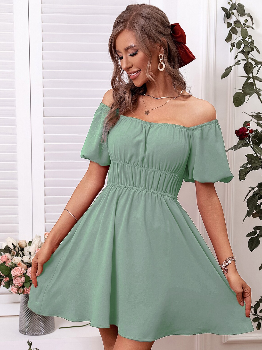 StyleCast Green Dress