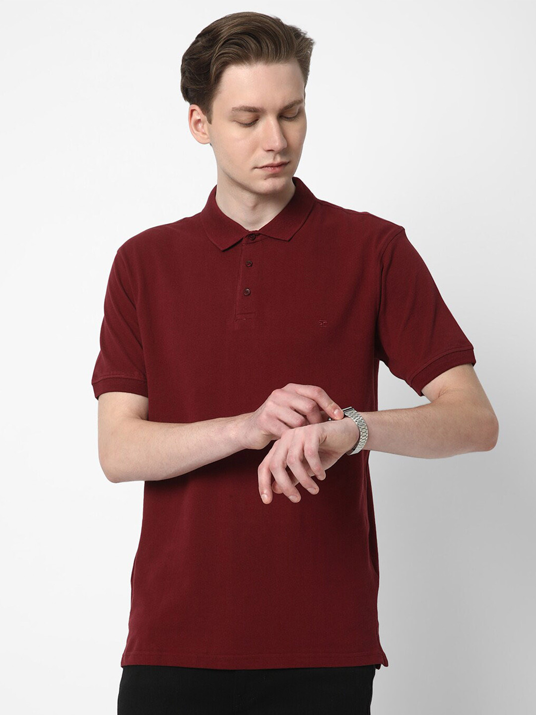 Cotstyle Polo Collar Cotton T-shirt, Brown
Cotstyle Polo Collar Cotton T-shirt, Brown