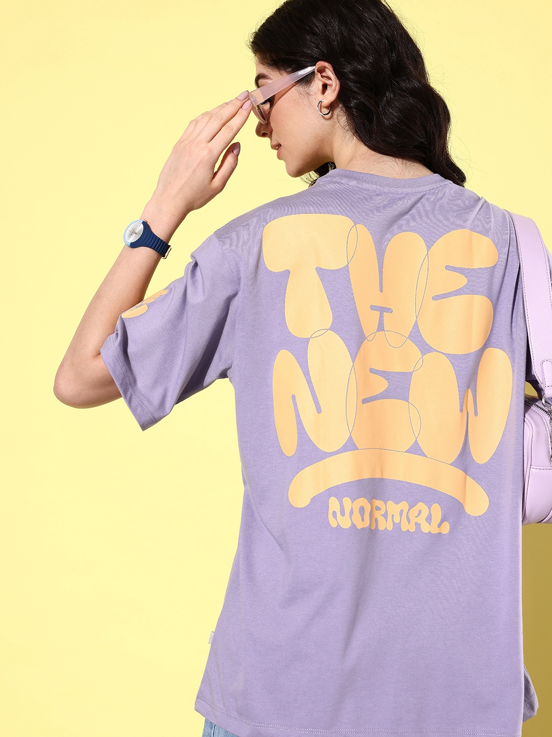 The Roadster Life Co. Typography Printed Drop-Shoulder Sleeves Oversized T-shirt, Lavender
The Roadster Life Co. Typography Printed Drop-Shoulder Sleeves Oversized T-shirt, Lavender