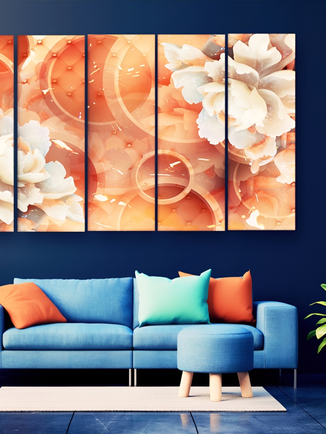 Casperme White & Orange 5 Pieces Abstract Wooden Floral and Botanical Painting Wall Art
Casperme White & Orange 5 Pieces Abstract Wooden Floral and Botanical Painting Wall Art