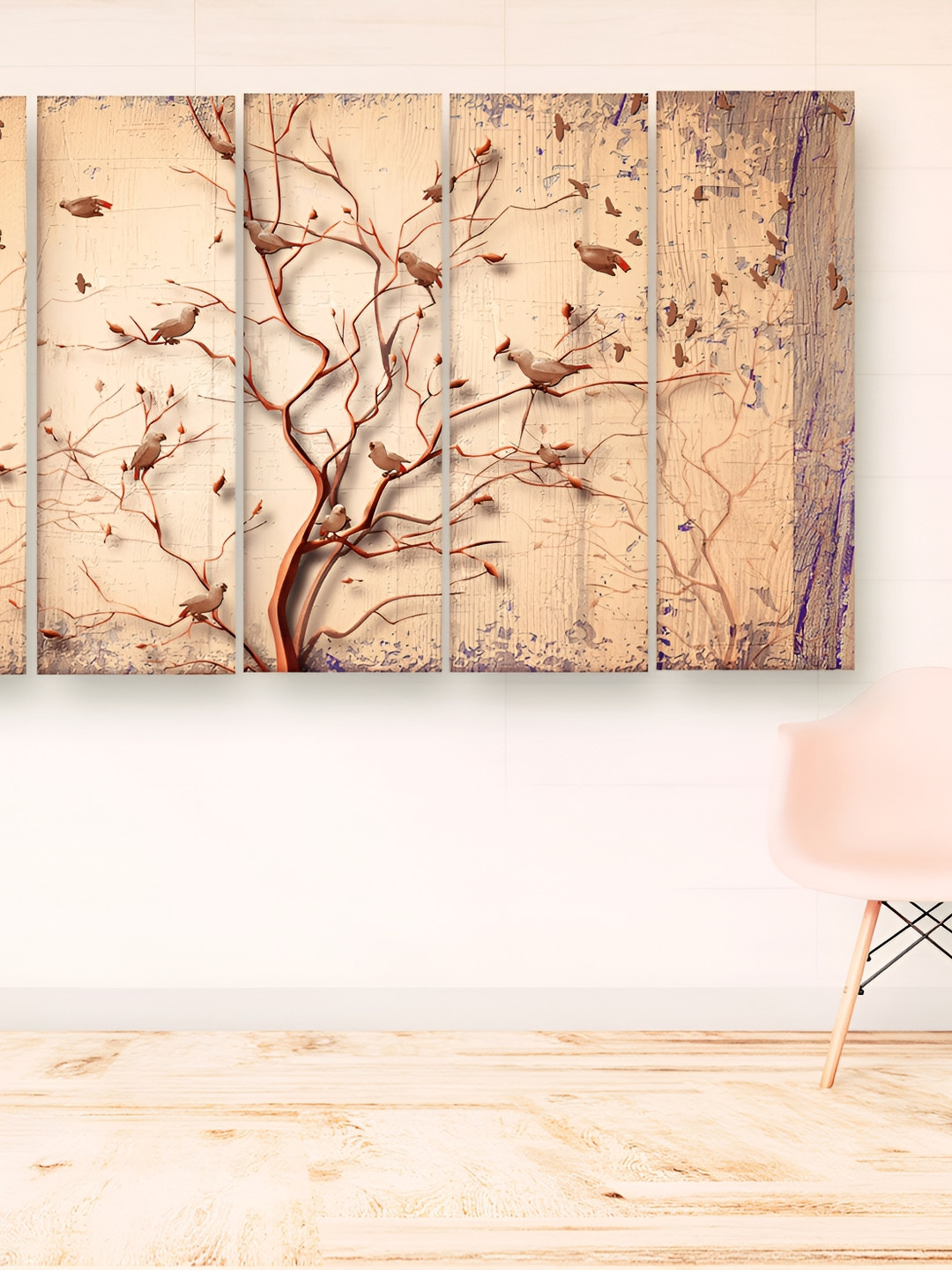 Casperme 5 Pieces Cream & Brown Wooden Modern Art Big Wall Painting
Casperme 5 Pieces Cream & Brown Wooden Modern Art Big Wall Painting