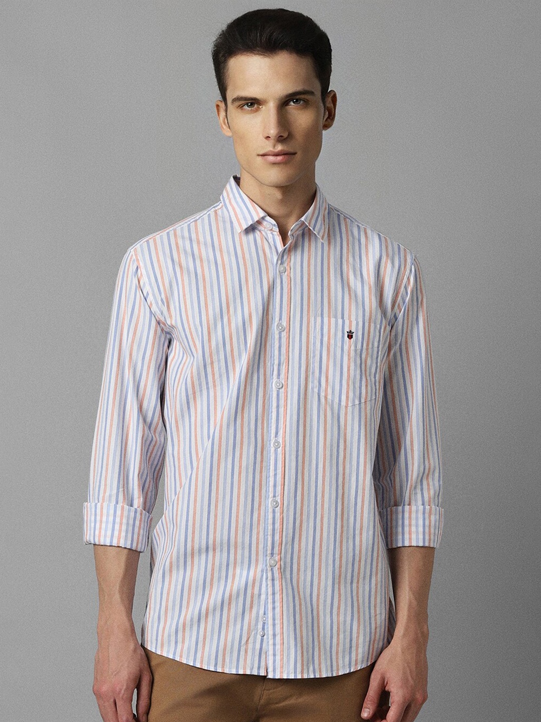 Louis Philippe Sport Slim Fit Striped Spread Colllar Long Sleeve Cotton Casual Shirt, White
Louis Philippe Sport Slim Fit Striped Spread Colllar Long Sleeve Cotton Casual Shirt, White