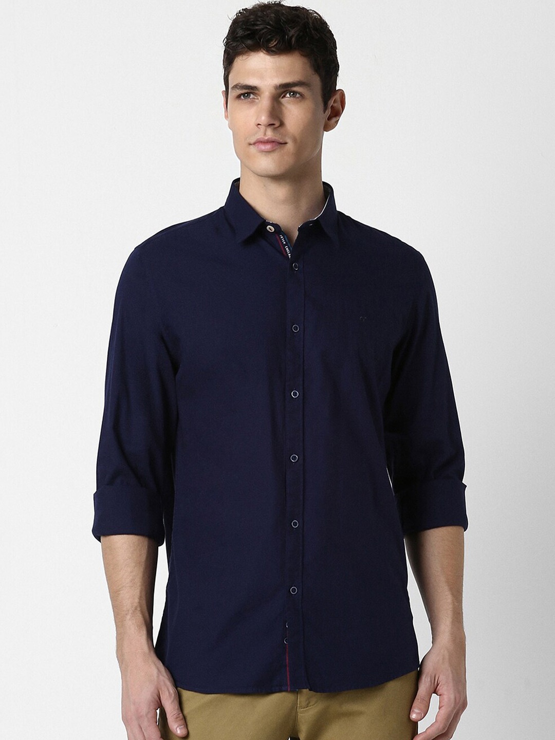 Peter England Casuals Slim Fit Spread Collar Long Sleeves Cotton Casual Shirt, Navy blue
Peter England Casuals Slim Fit Spread Collar Long Sleeves Cotton Casual Shirt, Navy blue