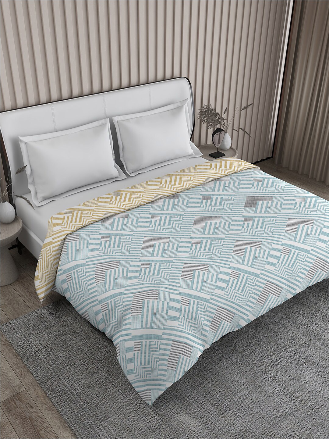 Boutique Living India Iris Gaze Blue Geometric Cotton Mild Winter 120 GSM Double Comforter
Boutique Living India Iris Gaze Blue Geometric Cotton Mild Winter 120 GSM Double Comforter