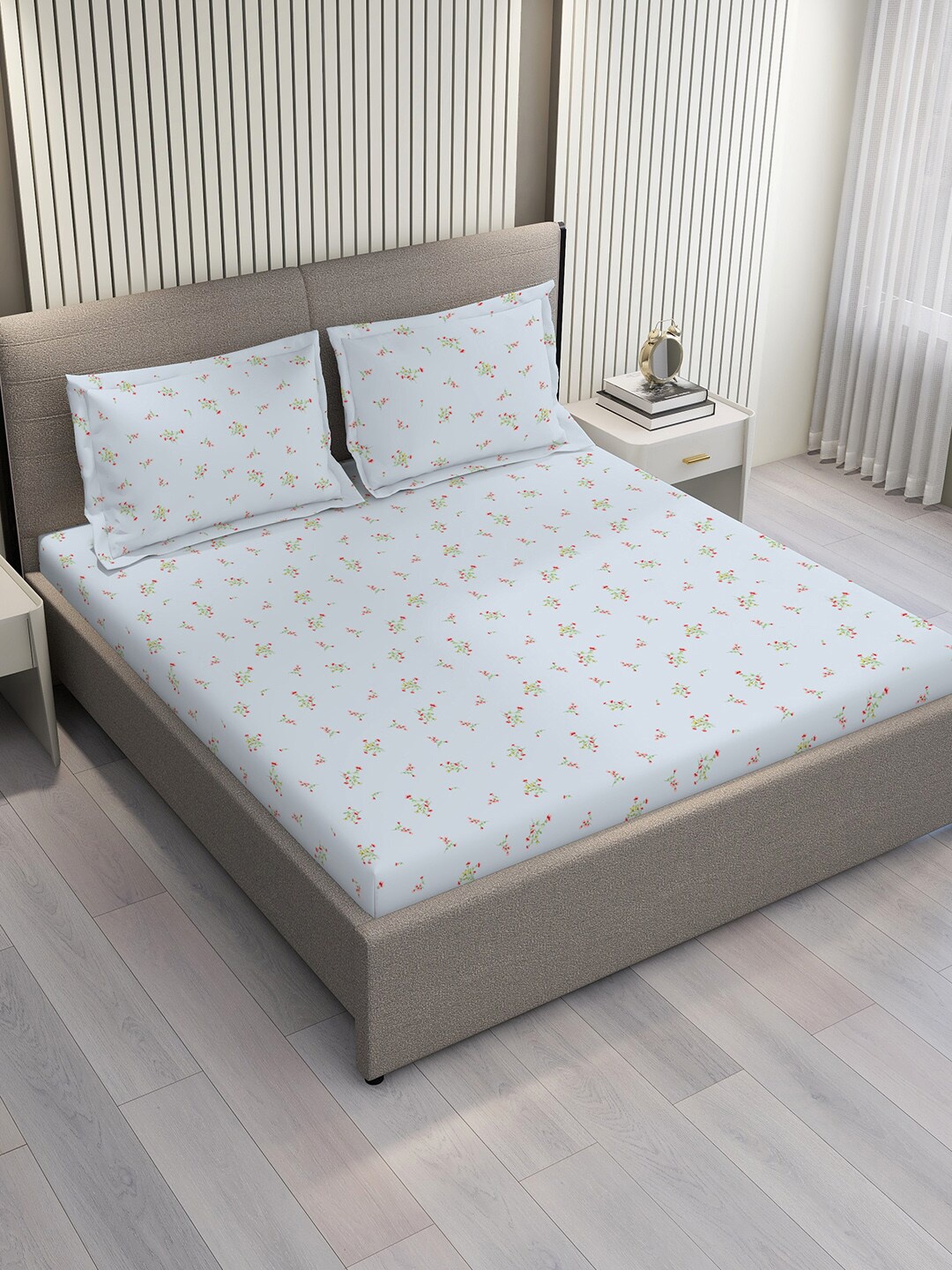 Boutique Living India Cottage Garden Blue Cotton 300 TC Queen Bedsheet & Pillow Covers
Boutique Living India Cottage Garden Blue Cotton 300 TC Queen Bedsheet & Pillow Covers
