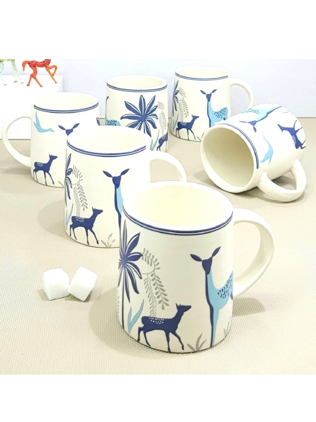 Kittens Blue 6 Pieces Handcrafted and Hand Painted Printed Ceramic Glossy Cups and Mugs, White
Kittens Blue 6 Pieces Handcrafted and Hand Painted Printed Ceramic Glossy Cups and Mugs, White