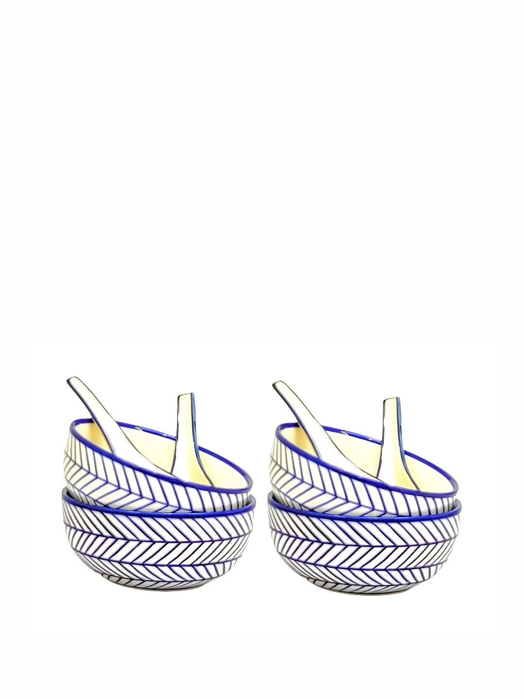 Kittens Blue 4 Pieces Handcrafted and Hand Painted Printed Ceramic Glossy Bowls 350 ml
Kittens Blue 4 Pieces Handcrafted and Hand Painted Printed Ceramic Glossy Bowls 350 ml