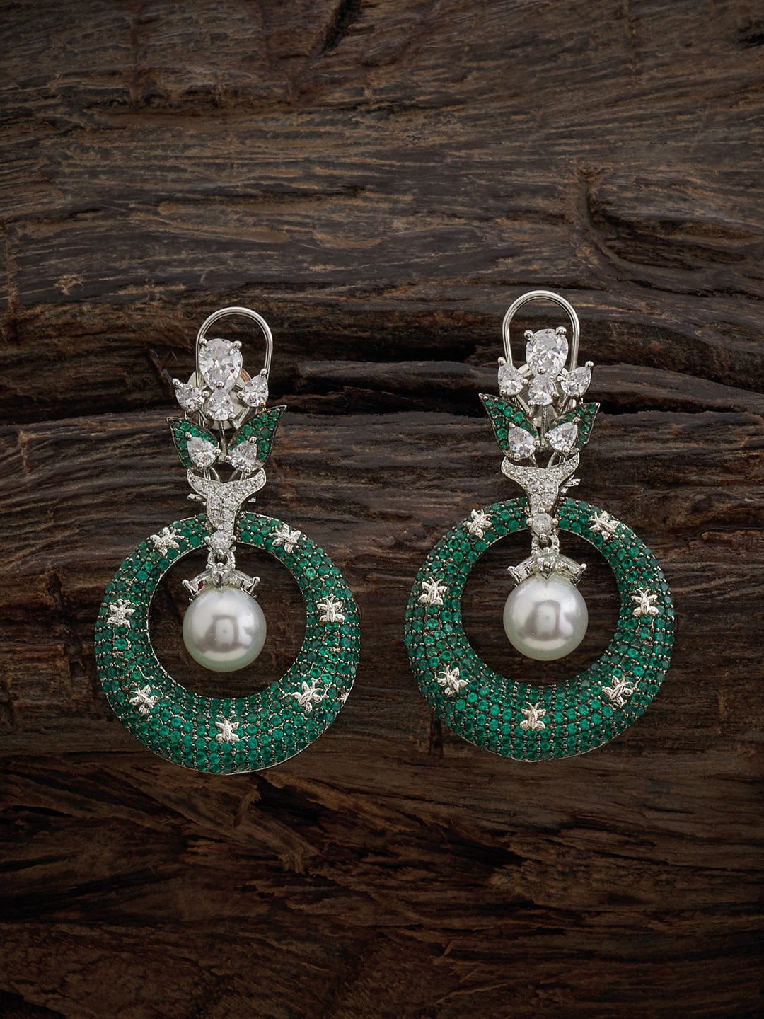Kushal's Fashion Jewellery Rhodium-Plated Cubic Zirconia Studded Classic Drop Earrings, Silver
Kushal's Fashion Jewellery Rhodium-Plated Cubic Zirconia Studded Classic Drop Earrings, Silver