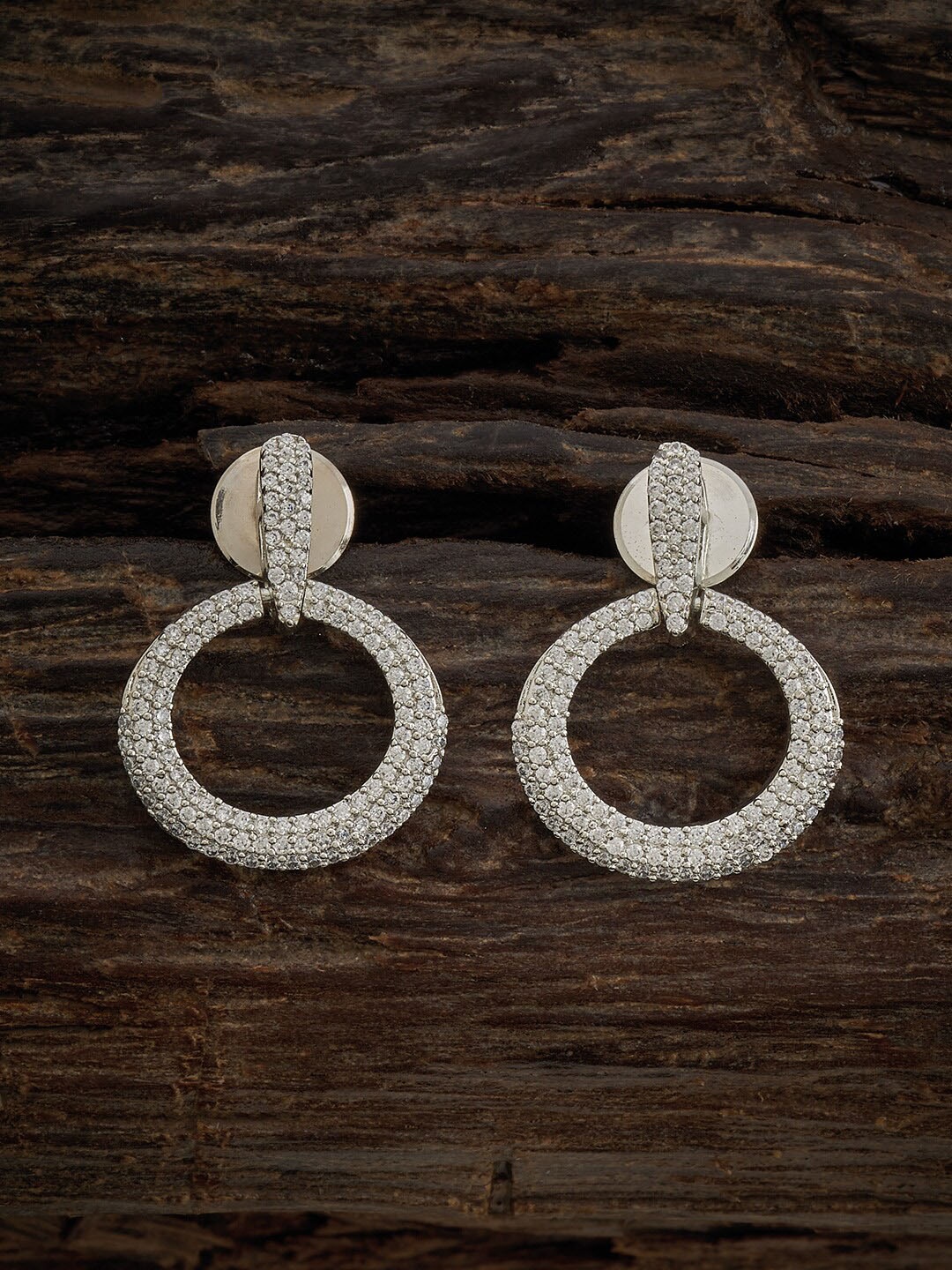 Kushal's Fashion Jewellery Rhodium Plated CZ Studded Classic Drop Earrings, White
Kushal's Fashion Jewellery Rhodium Plated CZ Studded Classic Drop Earrings, White