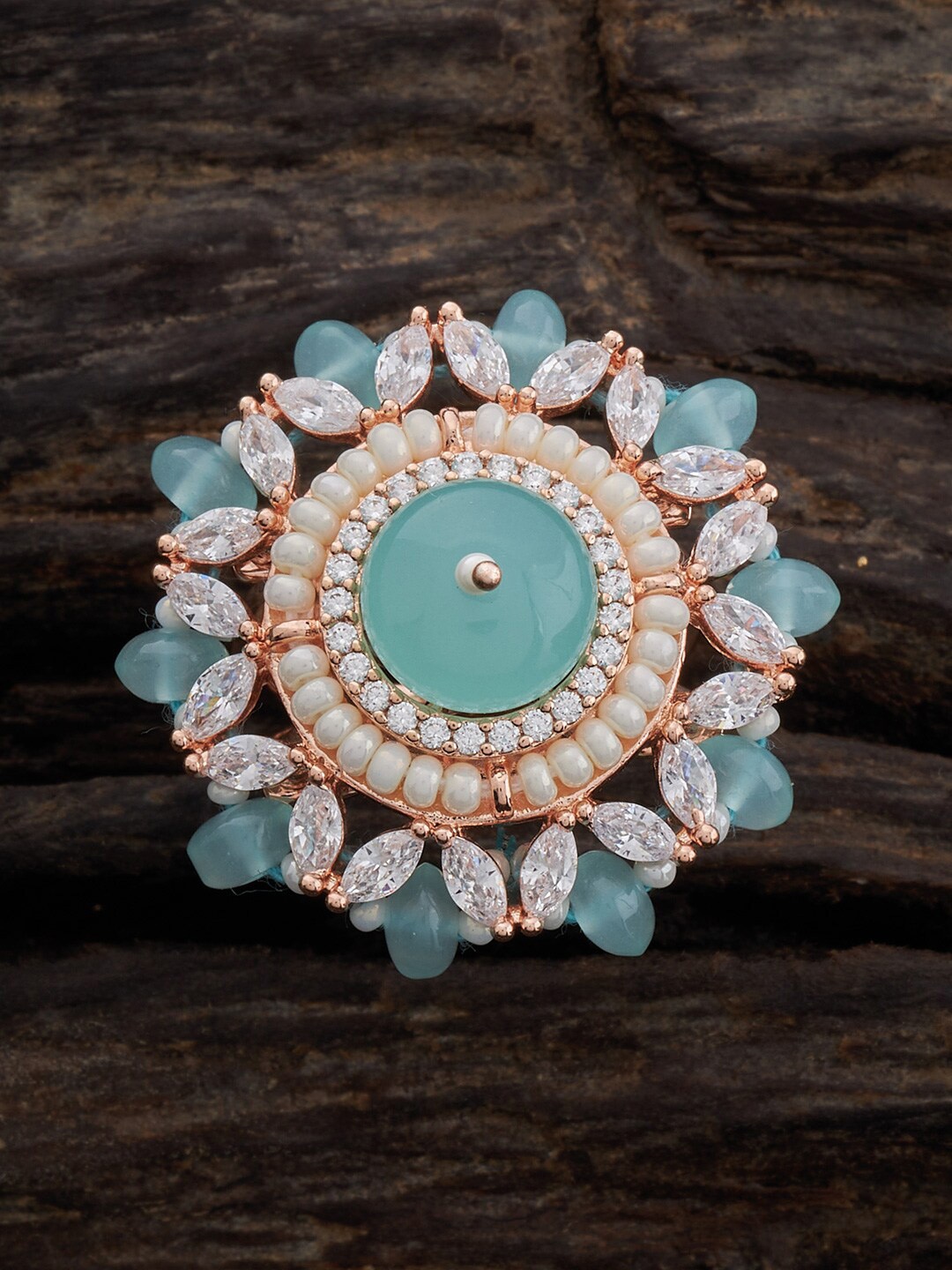 Kushal's Fashion Jewellery Rose Gold-Plated Cubic Zirconia Studded Floral Finger Ring
Kushal's Fashion Jewellery Rose Gold-Plated Cubic Zirconia Studded Floral Finger Ring