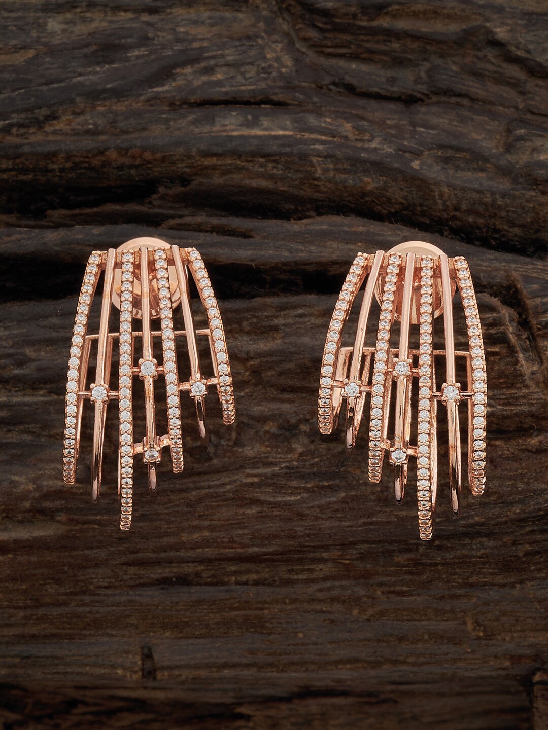 Kushal's Fashion Jewellery Rose Gold-Plated Cubic Zirconia Classic Half Hoop Earrings
Kushal's Fashion Jewellery Rose Gold-Plated Cubic Zirconia Classic Half Hoop Earrings