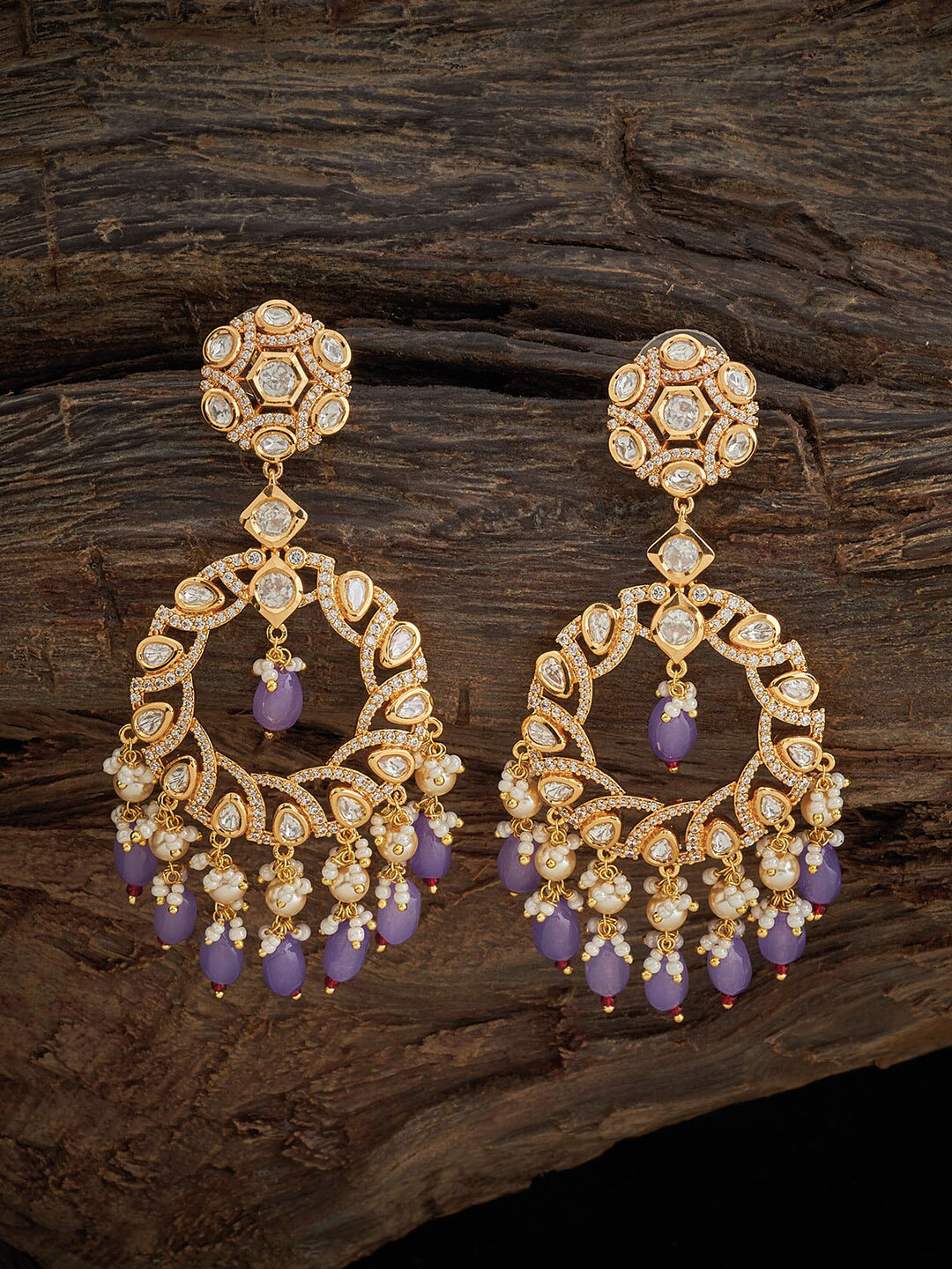 Kushal's Fashion Jewellery Kundan Classic Drop Earrings, Gold 
Kushal's Fashion Jewellery Kundan Classic Drop Earrings, Gold
