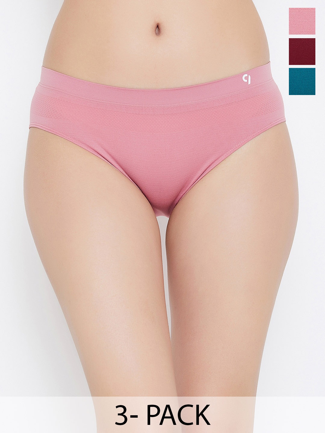 C9 AIRWEAR Seamless Pack Of 3 Mid-Rise Quick-Dry 4-Way Stretch Bikini Briefs, Pink
C9 AIRWEAR Seamless Pack Of 3 Mid-Rise Quick-Dry 4-Way Stretch Bikini Briefs, Pink