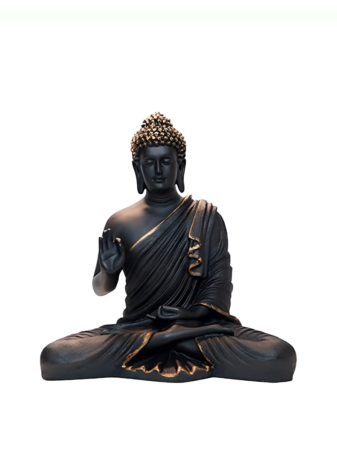 GW CREATIONS Black & Gold-Toned Marble Large Lord Gautam Meditating Buddha Idol Showpiece
GW CREATIONS Black & Gold-Toned Marble Large Lord Gautam Meditating Buddha Idol Showpiece