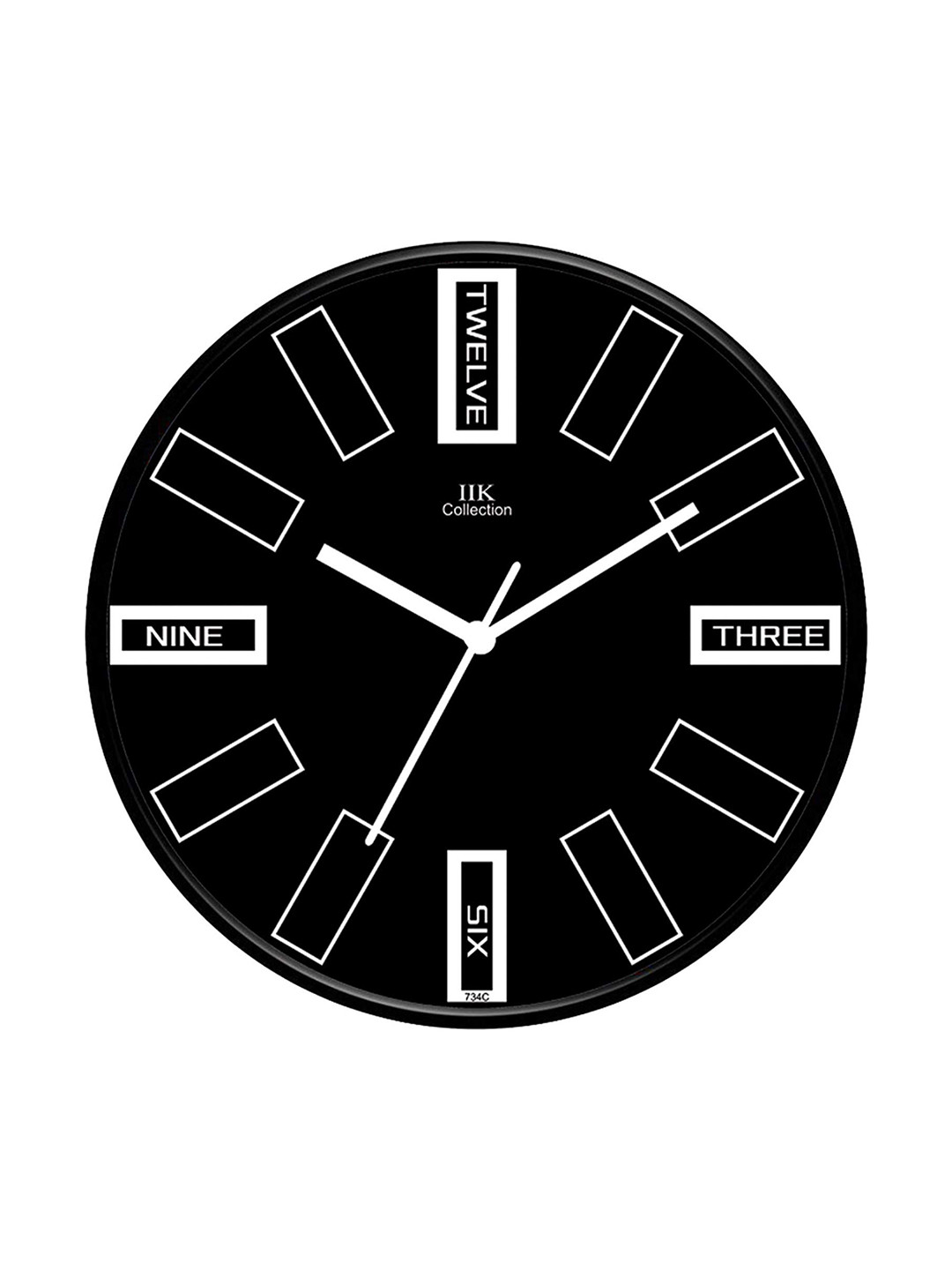 IIK COLLECTION Black & White Printed Contemporary Wall Clock
IIK COLLECTION Black & White Printed Contemporary Wall Clock